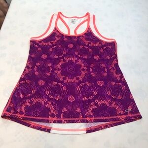 Champion Purple White Coral Raceback Tank Top